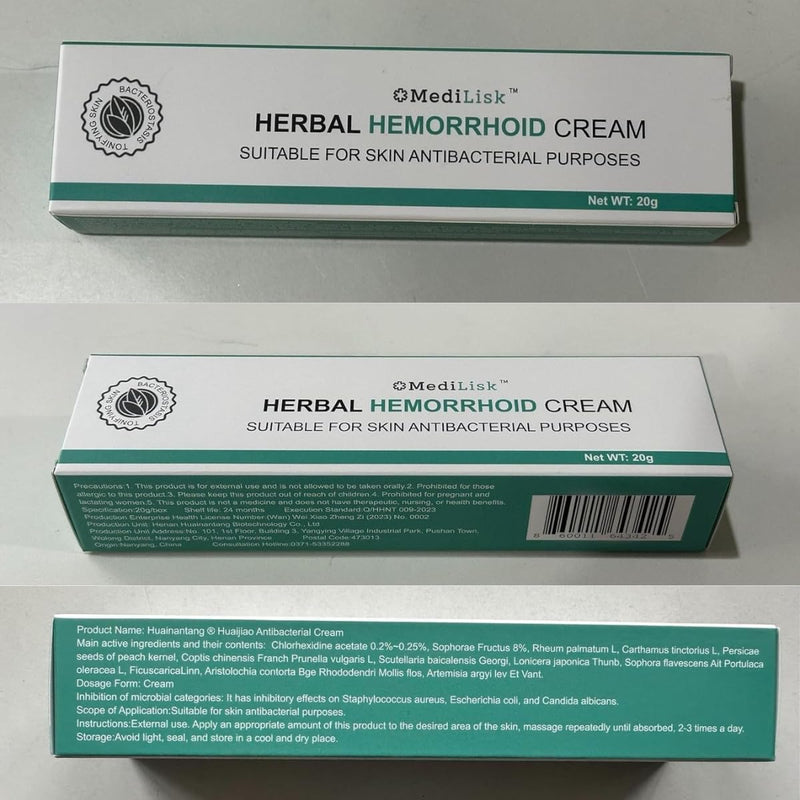 Crema MediLisk™ Herbal para Hemorroides